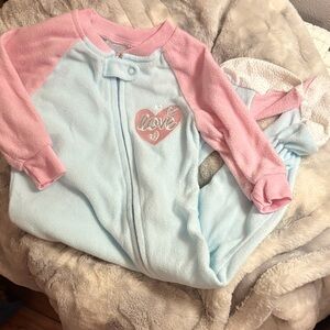 Blue and Pink Heart Onesie